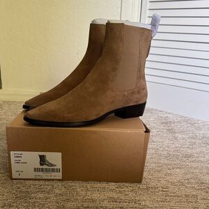 New.  Women’s Tan Suede Boots